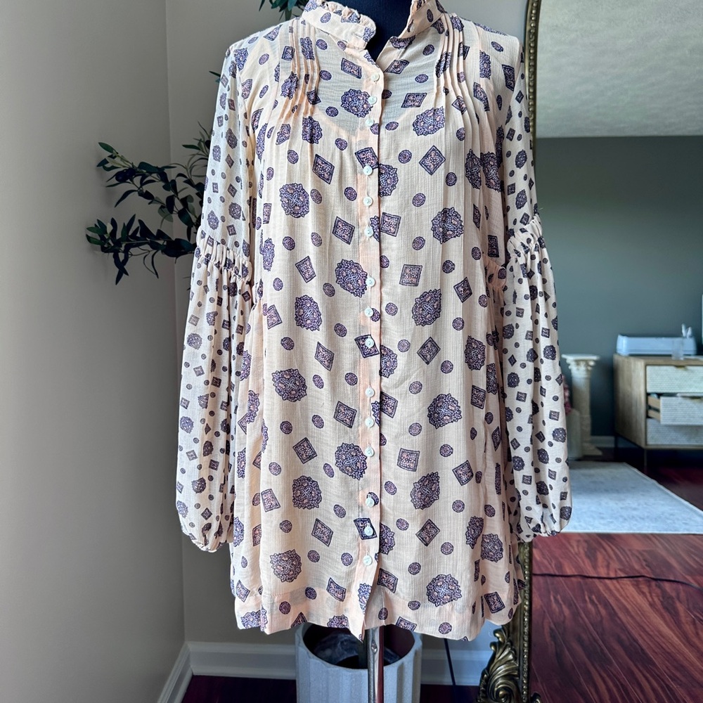 Free People tunic dress with slip